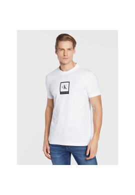 Calvin Klein Jeans Тишърт J30J321776 Бял Regular Fit - Pepit.bg