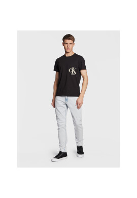 Calvin Klein Jeans Тишърт J30J322875 Черен Regular Fit - Pepit.bg