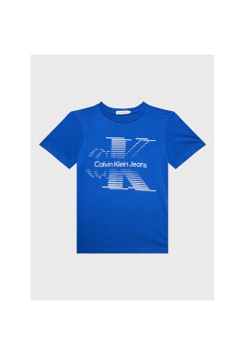 Calvin Klein Jeans Тишърт Lined Monogram IB0IB01577 Син Regular Fit - Pepit.bg