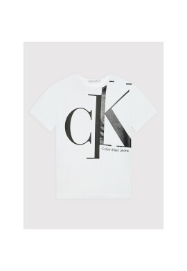 Calvin Klein Jeans Тишърт Mixed Monogram IB0IB01112 Бял Regular Fit - Pepit.bg