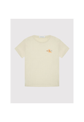 Calvin Klein Jeans Тишърт Monogram IB0IB01231 Бежов Regular Fit - Pepit.bg