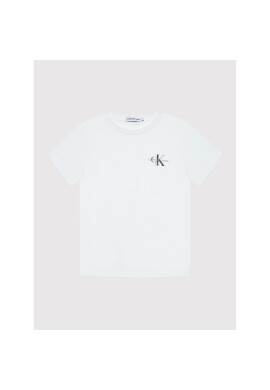 Calvin Klein Jeans Тишърт Monogram IB0IB01231 Бял Regular Fit - Pepit.bg