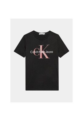 Calvin Klein Jeans Тишърт Monogram IU0IU00460 Черен Regular Fit - Pepit.bg