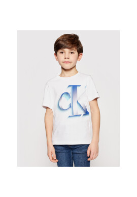 Calvin Klein Jeans Тишърт Pixelated Monogram IB0IB00850 Бял Regular Fit - Pepit.bg