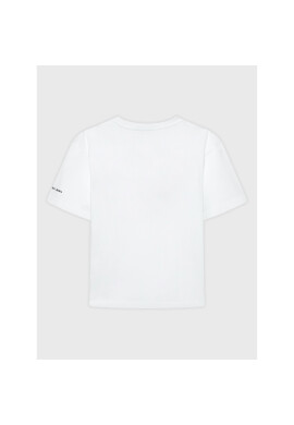 Calvin Klein Jeans Тишърт Reflective Monogram Logo IB0IB01336 Бял Regular Fit - Pepit.bg