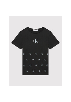 Calvin Klein Jeans Тишърт Repeated Monogram IB0IB01104 Черен Regular Fit - Pepit.bg