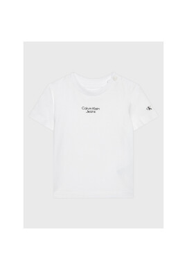 Calvin Klein Jeans Тишърт Stack Logo IN0IN00021 Бял Regular Fit - Pepit.bg