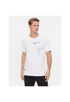 Calvin Klein Jeans Тишърт Text J30J325065 Бял Regular Fit - Pepit.bg