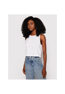 Calvin Klein Jeans топ J20J215622 Бял Regular Fit - Pepit.bg
