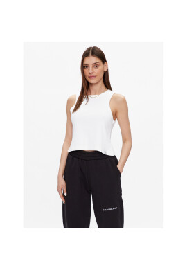 Calvin Klein Jeans топ J20J221055 Бял Regular Fit - Pepit.bg
