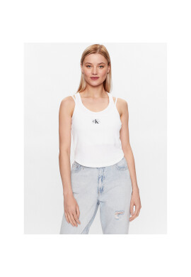 Calvin Klein Jeans топ J20J221430 Бял Regular Fit - Pepit.bg