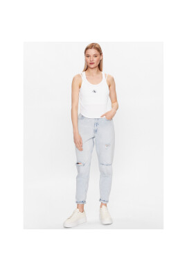 Calvin Klein Jeans топ J20J221430 Бял Regular Fit - Pepit.bg
