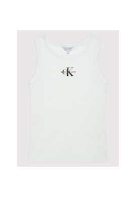 Calvin Klein Jeans топ Monogram IG0IG01356 Бял Regular Fit - Pepit.bg