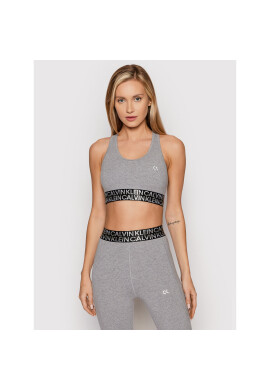 Calvin Klein Performance Сутиен-топ Low Support 00GWF1K134 Сив - Pepit.bg