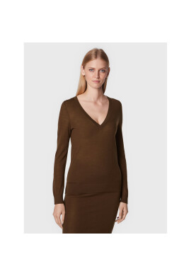 Calvin Klein Пуловер Extra Fine K20K204905 Кафяв Regular Fit - Pepit.bg