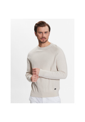 Calvin Klein Пуловер Structure Cn Sweater K10K111012 Бежов Regular Fit - Pepit.bg