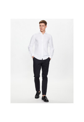 Calvin Klein Риза Solid K10K109286 Бял Slim Fit - Pepit.bg