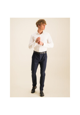 Calvin Klein Риза Structure Easy Iron K10K104975 Бял Slim Fit - Pepit.bg