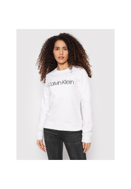 Calvin Klein Суитшърт Core Logo K20K202157 Бял Regular Fit - Pepit.bg