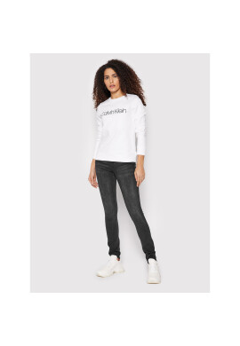 Calvin Klein Суитшърт Core Logo K20K202157 Бял Regular Fit - Pepit.bg
