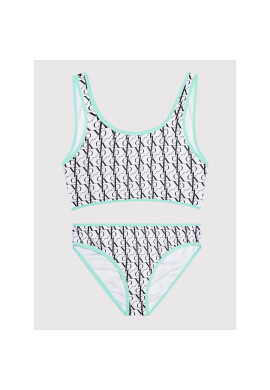 Calvin Klein Swimwear Бански костюм KY0KY00015 Бял - Pepit.bg