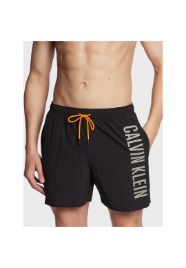 Calvin Klein Swimwear Плувни шорти Medium Drawstring Active KM0KM00797 Черен Regular Fit - Pepit.bg