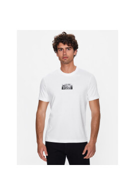 Calvin Klein Тишърт Cloud Logo K10K111119 Бял Regular Fit - Pepit.bg
