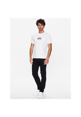 Calvin Klein Тишърт Cloud Logo K10K111119 Бял Regular Fit - Pepit.bg