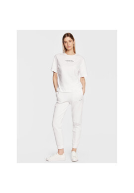 Calvin Klein Тишърт Coordinates Logo Graphic K20K204996 Бял Regular Fit - Pepit.bg