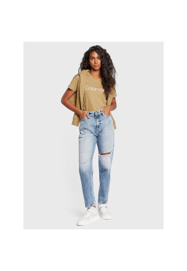 Calvin Klein Тишърт Core Logo K20K202142 Бежов Regular Fit - Pepit.bg