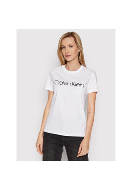 Calvin Klein Тишърт Core Logo K20K202142 Бял Regular Fit - Pepit.bg