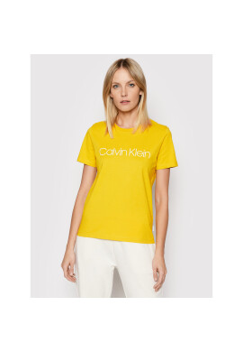 Calvin Klein Тишърт Core Logo K20K202142 Жълт Regular Fit - Pepit.bg