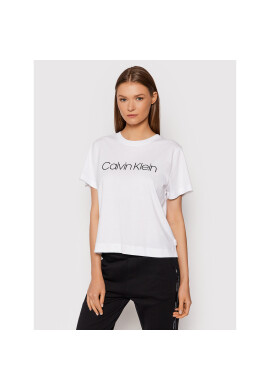 Calvin Klein Тишърт Core Logo K20K203282 Бял Regular Fit - Pepit.bg