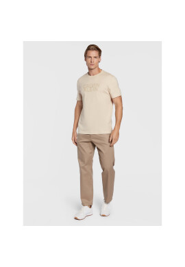 Calvin Klein Тишърт Distorted K10K110113 Бежов Regular Fit - Pepit.bg
