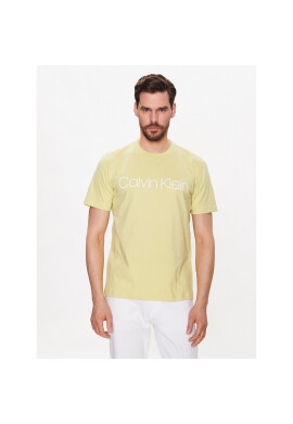 Calvin Klein Тишърт Front Logo K10K103078 Жълт Regular Fit - Pepit.bg