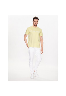 Calvin Klein Тишърт Front Logo K10K103078 Жълт Regular Fit - Pepit.bg
