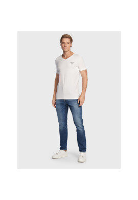 Calvin Klein Тишърт J30J320596 Бял Slim Fit - Pepit.bg