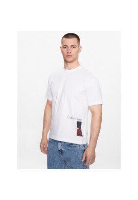 Calvin Klein Тишърт K10K111527 Бял Regular Fit - Pepit.bg