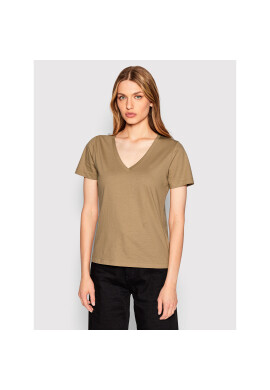 Calvin Klein Тишърт K20K204357 Кафяв Regular Fit - Pepit.bg