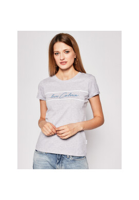 Calvin Klein Тишърт Love Stripe K20K201857 Сив Regular Fit - Pepit.bg