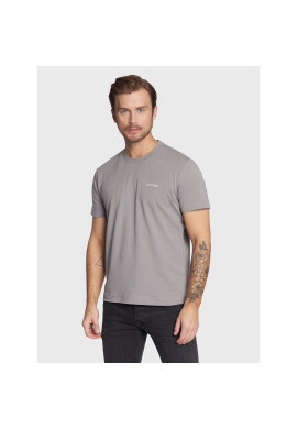 Calvin Klein Тишърт Micro Logo Interlock K10K109894 Сив Regular Fit - Pepit.bg