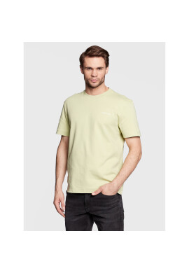 Calvin Klein Тишърт Micro Logo Interlock K10K109894 Зелен Regular Fit - Pepit.bg