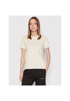 Calvin Klein Тишърт Micro Logo K20K203677 Бежов Regular Fit - Pepit.bg