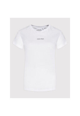 Calvin Klein Тишърт Micro Logo K20K203677 Бял Regular Fit - Pepit.bg