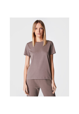 Calvin Klein Тишърт Micro Logo K20K203677 Кафяв Regular Fit - Pepit.bg