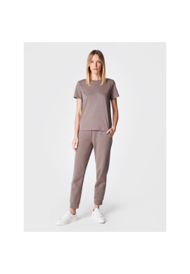 Calvin Klein Тишърт Micro Logo K20K203677 Кафяв Regular Fit - Pepit.bg
