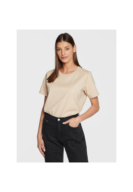 Calvin Klein Тишърт Micro Logo K20K205454 Бежов Regular Fit - Pepit.bg