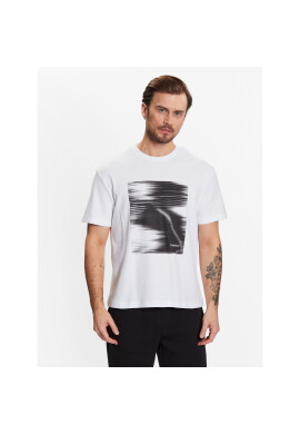 Calvin Klein Тишърт Motion Graphic K10K111116 Бял Regular Fit - Pepit.bg