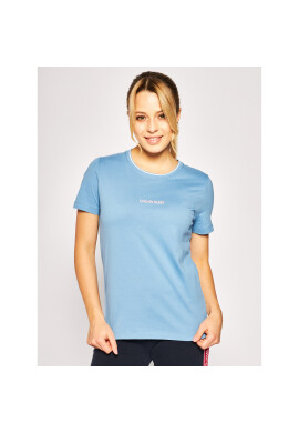 Calvin Klein Тишърт Regular Fit Small Logo Tee K20K201853 Син Regular Fit - Pepit.bg