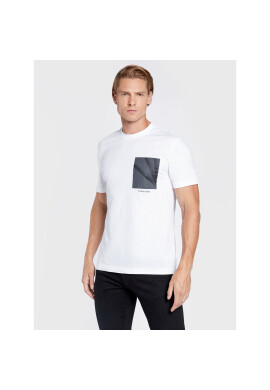 Calvin Klein Тишърт Shadow Chest K10K110111 Бял Regular Fit - Pepit.bg